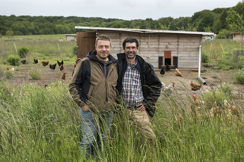 Concours général agroforesterie 2022, LASKOWSKI Johann et LAGRUE Vincent agriculteurs à la ferme des Clos Bonnelles (Yvelines)
