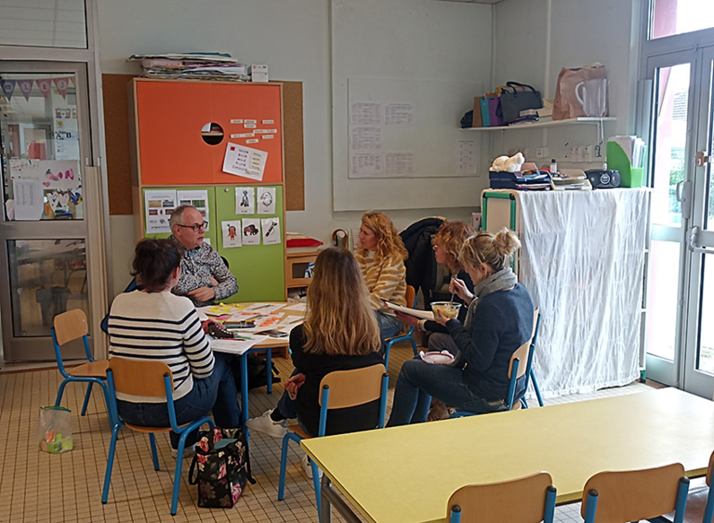 Atelier avec l'équipe enseignante